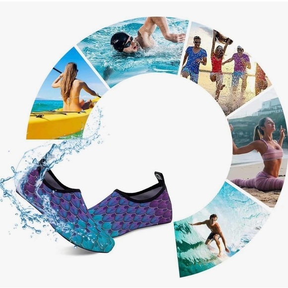 Water Shoes for Womens / Mens Barefoot Quick-Dry Aqua Socks for Beach Swim - NWT - Picture 2 of 11
